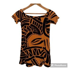 Missing Polynesia Tribal Print Shirt